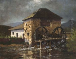 Mill by Jeno Szepesi-Kuszka