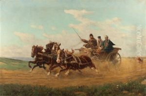 Die Kutschfahrt by Wladislaw Karol Szerner