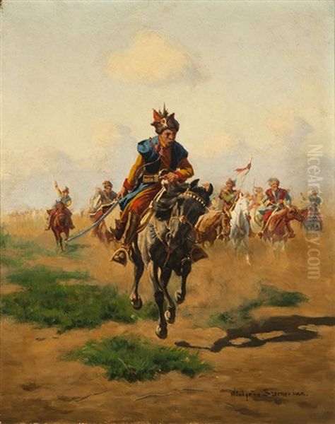 The Charge, A Cossack On Horseback - view 1
