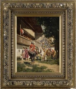 Kosaken Bei Der Rast by Wladislaw Karol Szerner