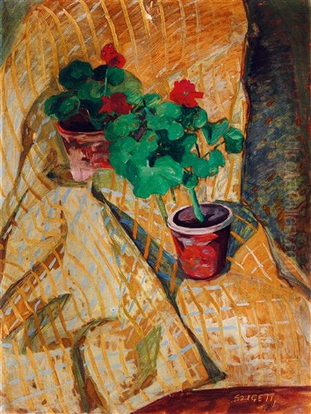 Still-life With Pelargonium - view 1