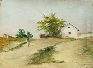 Sommer Auf Dem Lande by Ferenc (Francois) Szikszay