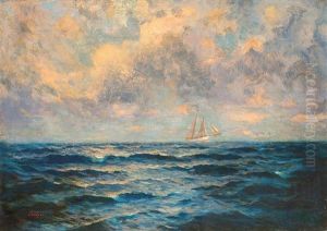Palermo (sailboat On The Sea) by Pal Szinyei Merse