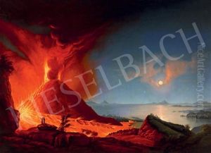 Eruption Of Vesuvius by Pal Szinyei Merse