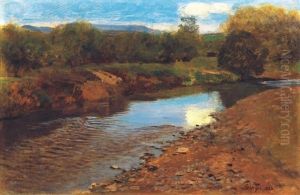 Patakpart - Streamside by Pal Szinyei Merse