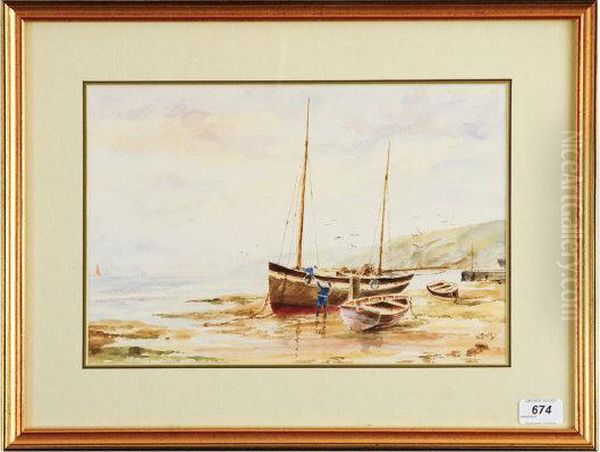 Coastal Scene,
Fishing Boats - view 1