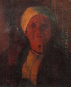 Portrat Einer Bauerin by Sandor Szopos