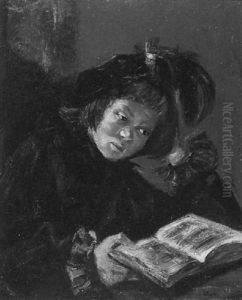 Een Lezende Vrouw by Peter Szuele