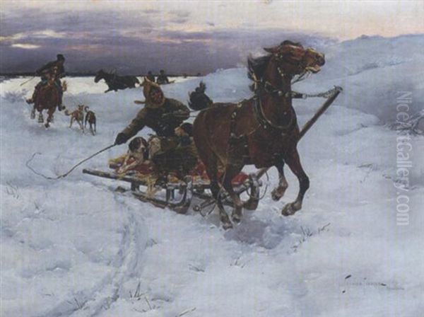 Winterliche Schlittenfahrt - view 1