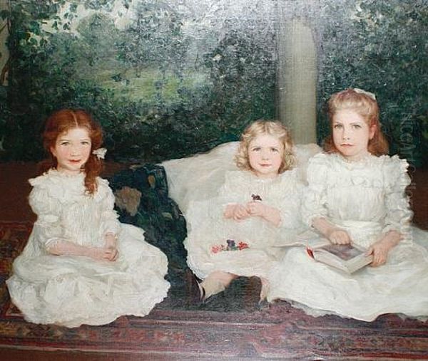 Bernadette, A Portrait Of Three Sisters In A Loggia - view 1