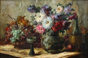 Nature Morte Aux Fruits Et Aux Fleurs