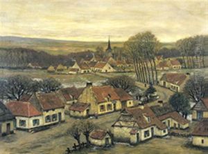 Brabants Dorpsgezicht by Jean Francois Taelemans