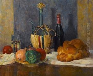 Still Life With French Bread by Osip Emmanuilovich Braz