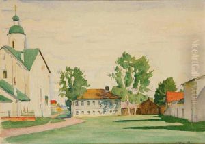 The Church Of The Transfiguration Of The Lord In Novgorod by Osip Emmanuilovich Braz