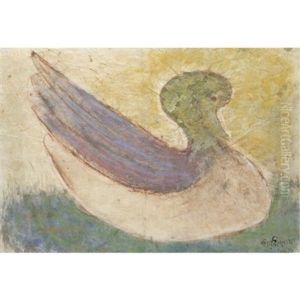 Untitled (modern Indian Paintings) by Rabindranath Tagore