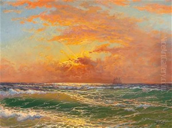 Sunset At Sea - view 1