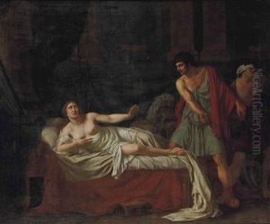 Tarquin Et Lucrece by Jean-Joseph Taillasson