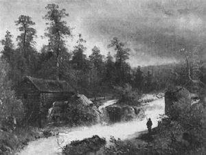 Fishing By The Mill by John Robinson Tait