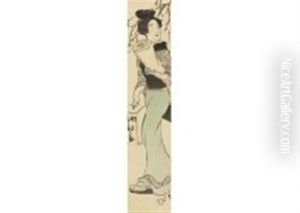 Woman In Boathouse by Takehisa Yumeji