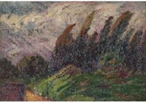 Italian Landscape(storm) by Fujishima Takeji