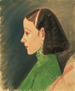 Portrait Of A Taiwanese Lady by Fujishima Takeji