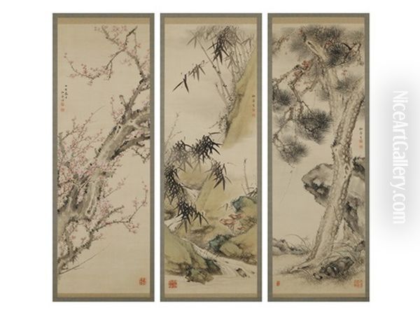 Three Friends Of Winter (triptych) - view 1