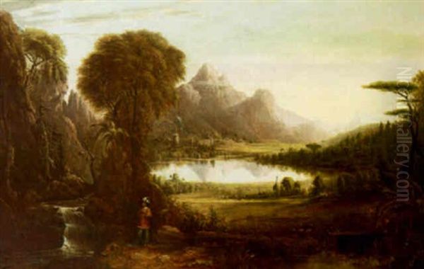 The Happy Valley, From "rasselas," The Prince Meditating His Escape - view 1