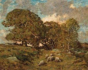 Landscape With Sheep Grazing by Allen Butler Talcott