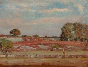 Rocks And Barberry by Allen Butler Talcott