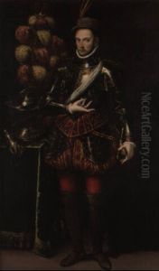 Portrait En Pied D'un Gentilhomme En Armure Portrait En Pied D'un Gentilhomme En Armure