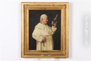 Monk With Bottle by Arnaldo Tamburini