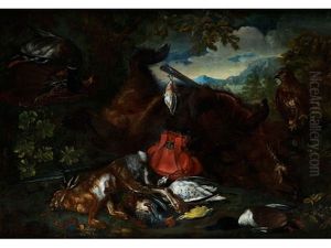 Jagdstillleben by Franz Werner von Tamm