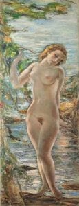 Femme Nue Debout by Yasushi Tanaka