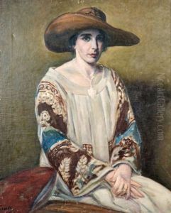 Femme Assise Au Chapeau Femme Assise Au Chapeau