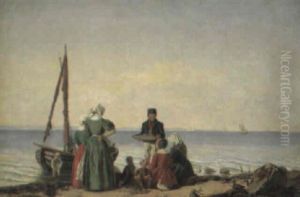Fiskerfamilie Pa Stranden I Alsgarde Fiskerfamilie Pa Stranden I Alsgarde