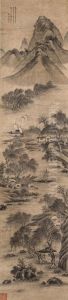 Landscapes (2 Works) by Tang Yin