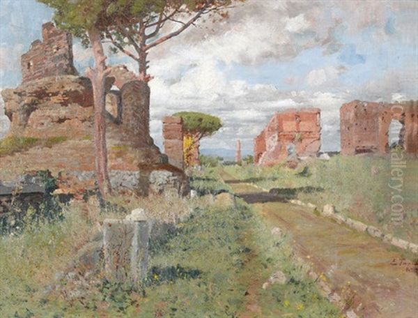 Ruinen An Der Via Appia - view 1