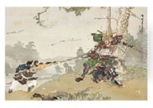 Yoshisada In The Battle by Kokyo Taniguchi