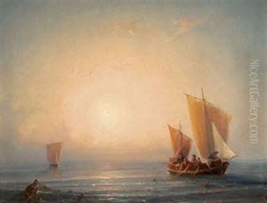 Fischer Im Morgengrauen by Heinrich Friedrich Tank