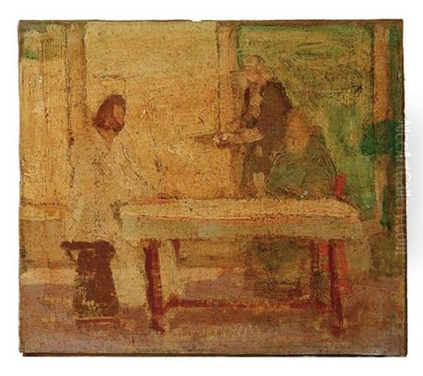 Study For Christ At The Home Of Mary And Martha-5 - view 1