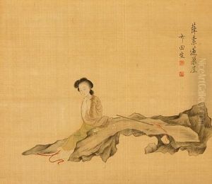Chinese Beauty by Chikuden Tanomura