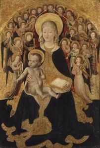 The Madonna And Child With A Choir Of Angels by Louis Brea
