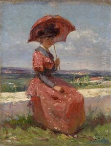 Jeune Femme A L'ombrelle