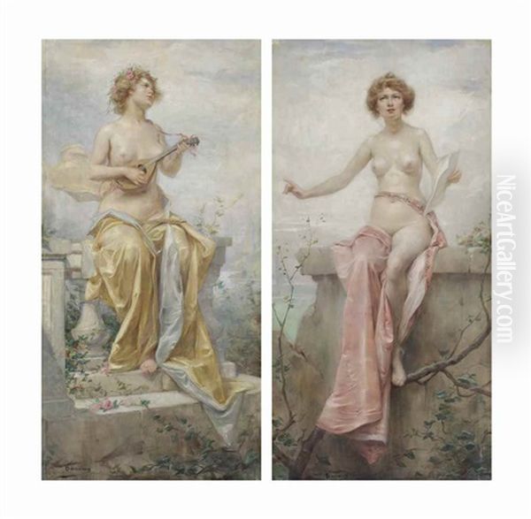 An Allegory Of Music (pair) - view 1