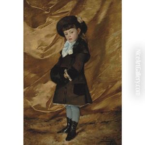 Portrait Of Mademoiselle Marie Dubois by Leon Louis Antoine Tanzi