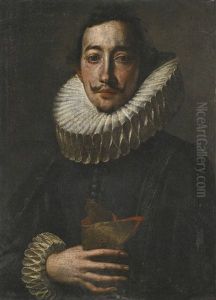Portrait Of A Man In A Ruff, Holding Gloves Portrait Of A Man In A Ruff, Holding Gloves