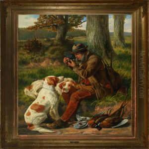 Landscape With Hunter And His Dogs Landscape With Hunter And His Dogs