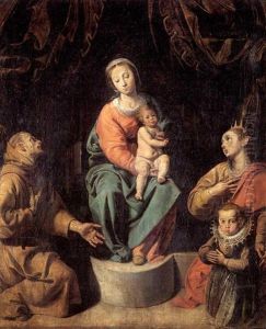 Madonna Con Bambino, S. Caterina D'alessandria, S. Francesco E Una Bambina Madonna Con Bambino, S. Caterina D'alessandria, S. Francesco E Una Bambina