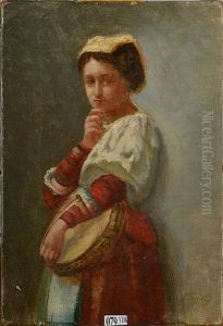 Femme Napolitaine by Jose Tapiro Y Baro