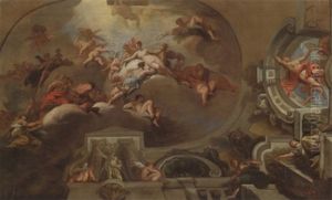 An Allegory Of Love(?) by Guillaume Thomas Raphael Taraval